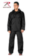 3765 Rothco 2 Piece PVC Coated Nylon Rainsuit - Black