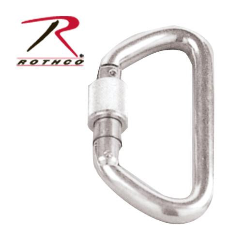 376 Rothco Locking D Carabiner - Silver