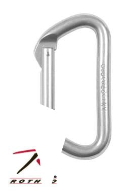 377 Rothco Silver D Carabiner