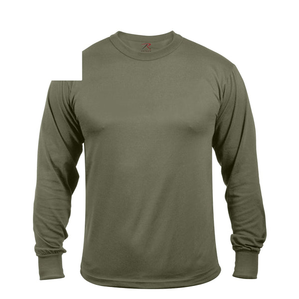 3836 Rothco Moisture Wicking Long Sleeve T-Shirt - Olive Drab