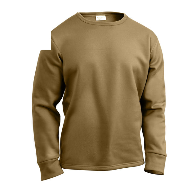 3851 Rothco ECWCS Poly Crew Neck Top - AR 670-1 Coyote Brown