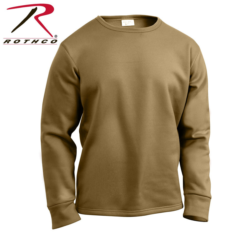 3851 Rothco ECWCS Poly Crew Neck Top - AR 670-1 Coyote Brown