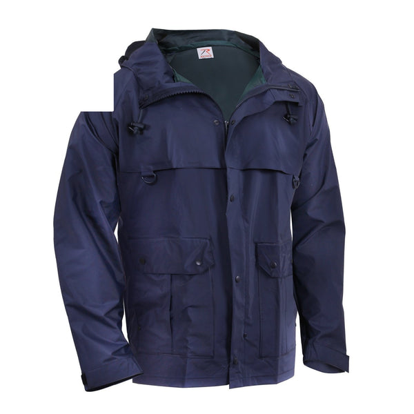 3880 Rothco Microlite Rain Jacket - Navy Blue