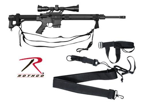 4007 Rothco Military Black 3-Point Rifle Sling
