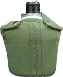 422 ROTHCO ALUMINUM CANTEEN W/COVER - OLIVE DRAB