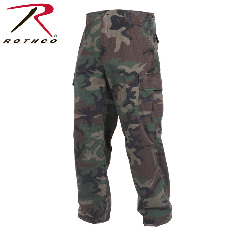 4271 Rothco Vintage Vietnam Fatigue Pant Rip-Stop - Woodland Camo