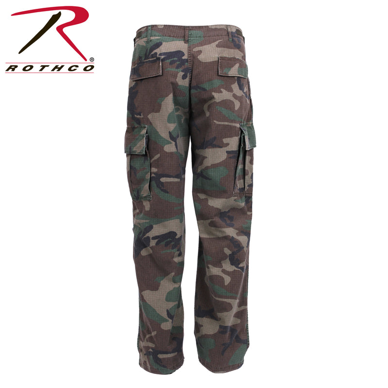 4271 Rothco Vintage Vietnam Fatigue Pant Rip-Stop - Woodland Camo
