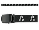 4284 Rothco Black Jolly Roger Web Belts 54