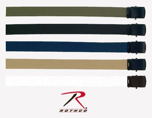 4296 Rothco Military Web Belts w/Black Buckle 54"
