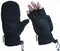 4395 Rothco Black Fleece Sniper Fingerless Gloves/mittens
