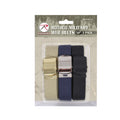 44170 Military Color Web Belts 3 Pack-54"