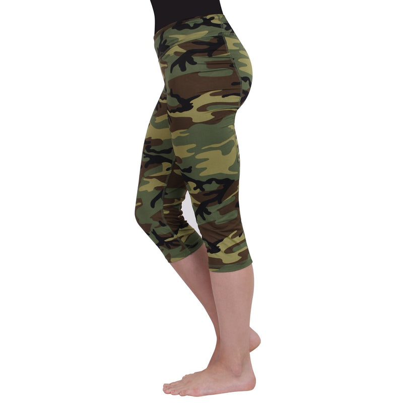 4471 Rothco Womens Camo Workout Performance Capris