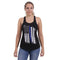 44770 Rothco Women Thin Blue Line Flag Racerback Tank Top - Black