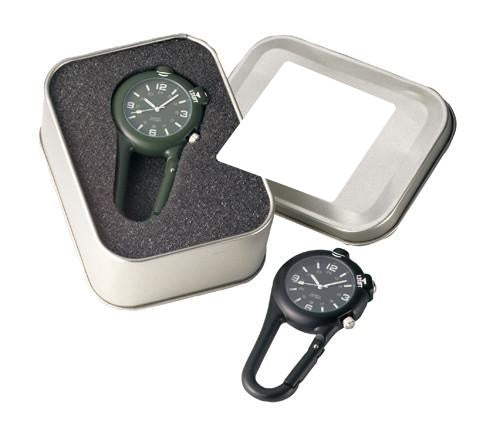 4500 Rothco Clip Watches W/led Light- Olive Drab, Black