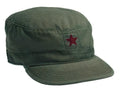 4518 Rothco Vintage Fatigue Cap - Olive Drab W/ Red Star