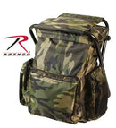 4548 Rothco Backpack & Stool Combo Pack - Woodland Camo