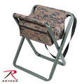 4556 Rothco Deluxe Woodland Digital Camo Folding Stool w/Pouch