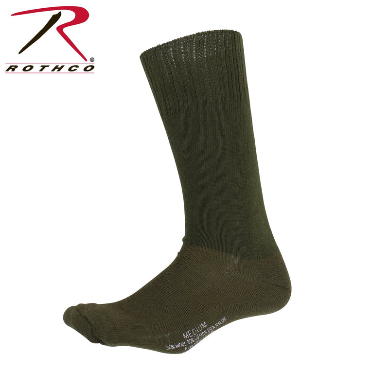 4565 Rothco G.i. Type Cushion Sole Socks - Pair - Olive Drab
