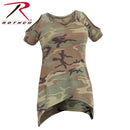 4610 Rothco Womens Camo Cold Shoulder Top