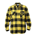 4649 Rothco Heavy Weight Plaid Flannel Shirt - Yellow
