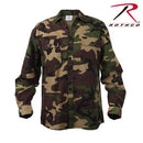 4659 Rothco Heavy Weight Plaid Flannel Shirt - Woodland Camo