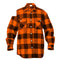 4672 Rothco Extra Heavyweight Buffalo Plaid Flannel Shirts - Orange Plaid