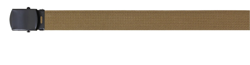 4683 Rothco Web Belt - Coyote With Black Buckle / 54"