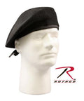 4718 Rothco G.I. Type Black Wool Beret - No Eyelets
