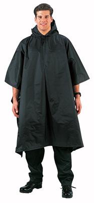 4958 Rothco Rip-stop Poncho - Black