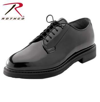 Rothco Uniform Hi-Gloss Oxford Dress Shoes - Black