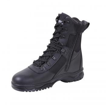 Rothco Mens Insulated 8 Inch Side Zip Tactical Boots - Black