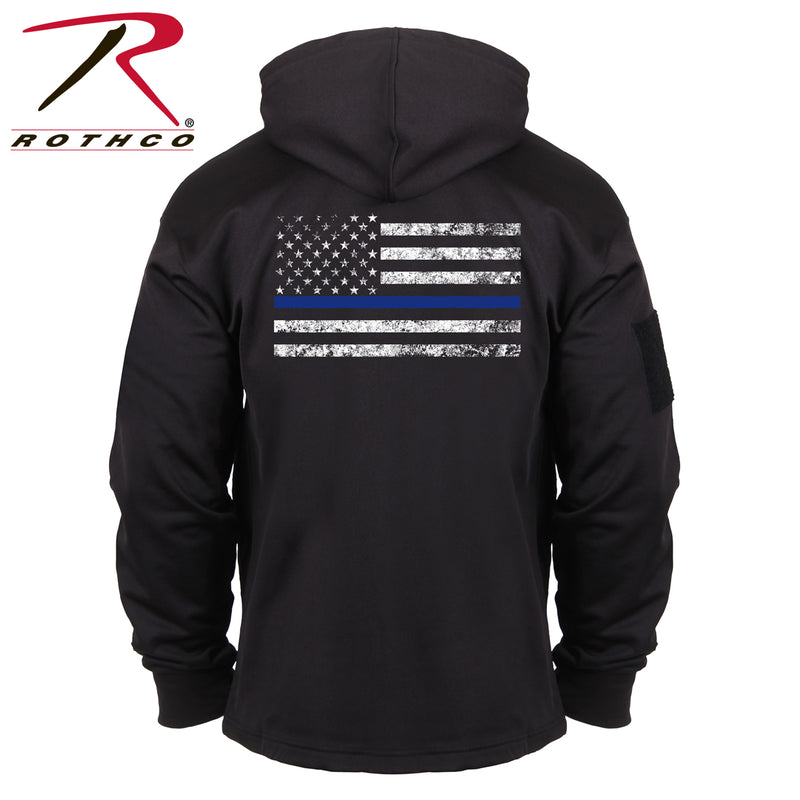 52071 Rothco Thin Blue Line Concealed Carry Hoodie - Black