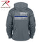 52075 Rothco Thin Blue Line Concealed Carry Hoodie - Grey