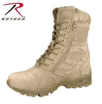 Rothco 5357 Mens Forced Entry 8" Deployment Boots With Side Zipper