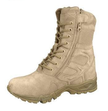 Rothco 5357 Mens Forced Entry 8" Deployment Boots With Side Zipper