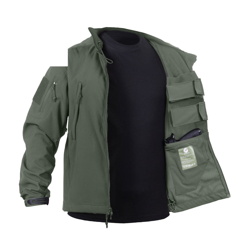 55585 Rothco Concealed Carry Soft Shell Jacket - Olive Drab