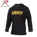 56020 Rothco Long Sleeve Army PT Shirt - Black