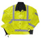 Liberty Uniform Class 3 ANSI Compliant Hi-Visibility Reversible Police Rain Jacket with Hood Uniform Apparel, USA Made