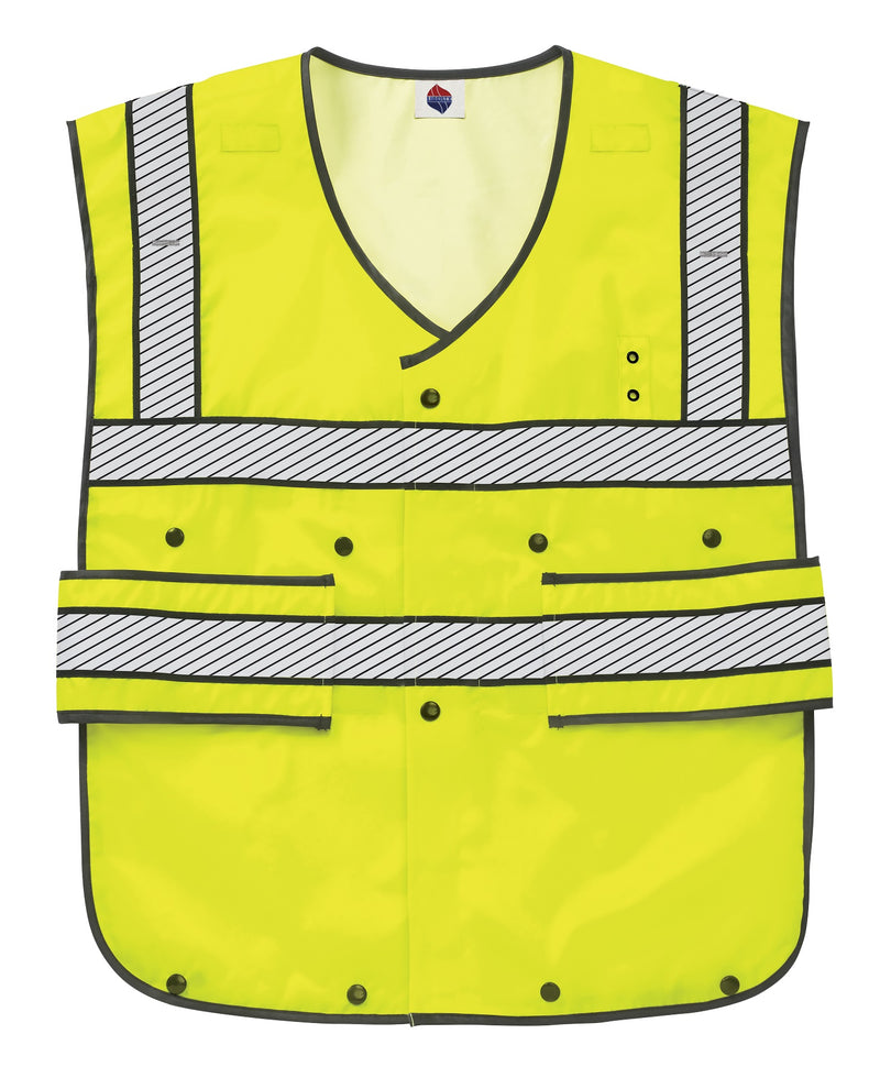 Liberty Uniform Class 2 ANSI Compliant Hi-Visibility Safety Vest Adjustable length, USA Made