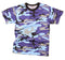 60173 Rothco Colored Camo T-Shirts - Electric Blue Camo
