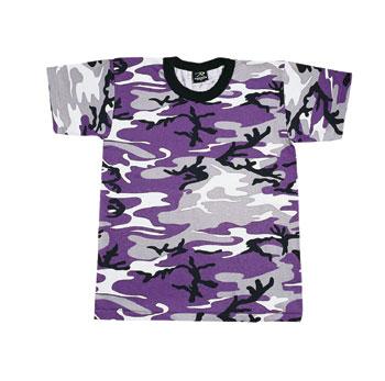 60176 Rothco Colored Camo T-Shirts - Ultra Violet Camo