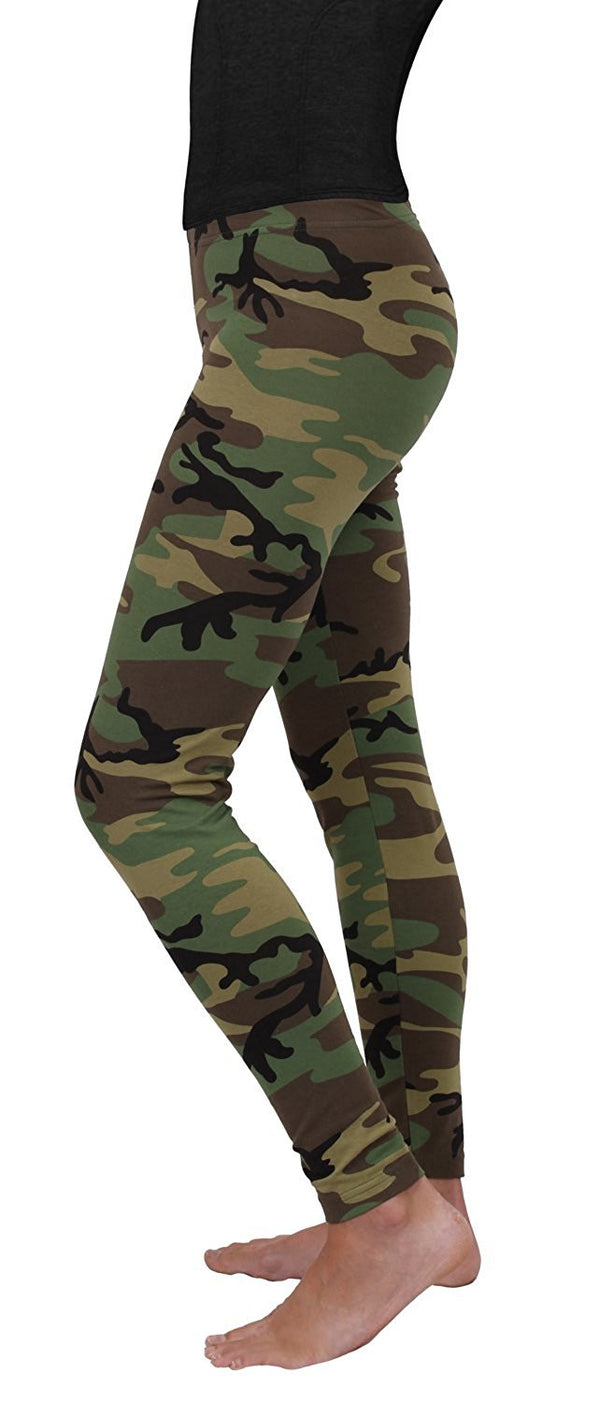 3298 Rothco Womens Camo Leggings - Woodland Camo