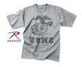 61343 Rothco Vintage Grey USMC Globe And Anchor T-shirt