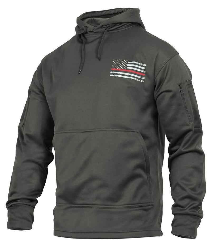 2331 Rothco Thin Red Line Concealed Carry Hoodie - Grey