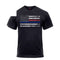 61660 Rothco Thin Blue Line & Thin Red Line T-shirt - Black