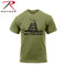67707 Rothco Don't Tread On Me Vintage T-Shirt - Olive Drab
