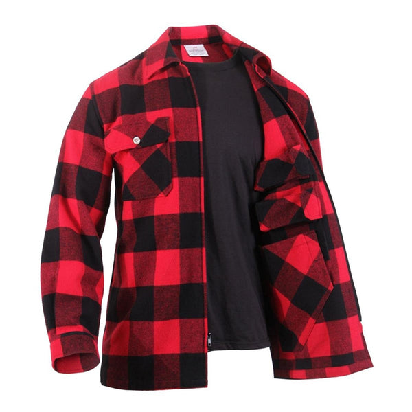 Rothco 3966 Concealed Carry Flannel Shirt - Red Plaid