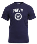 61610 Rothco US Navy Emblem T-Shirt - Navy Blue