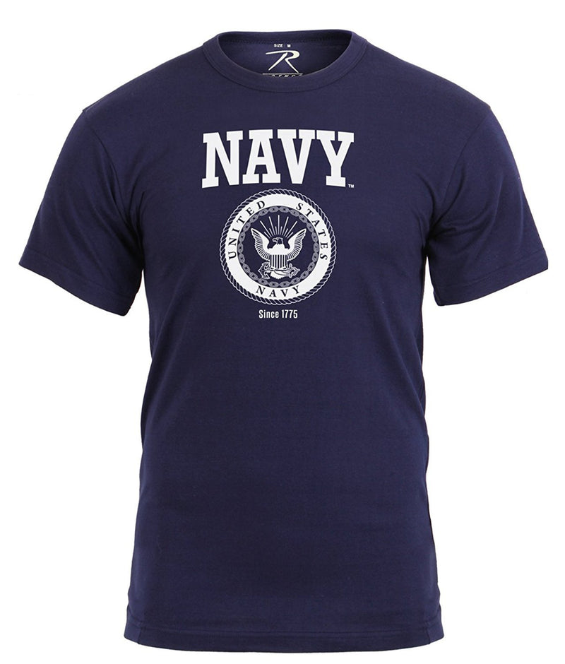 61610 Rothco US Navy Emblem T-Shirt - Navy Blue