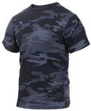 3830 Rothco Colored Camo T-Shirts - Midnight Blue Camo